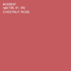#C65B5F - Chestnut Rose Color Image
